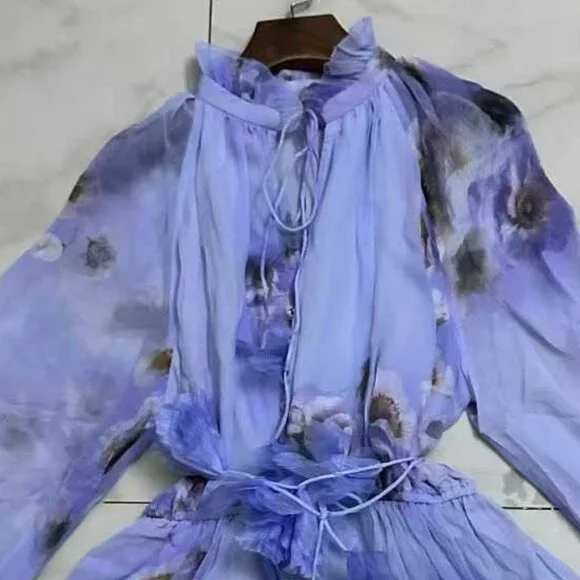 Zimmerman Ruffle Tiered Dress - Picture 2 of 4